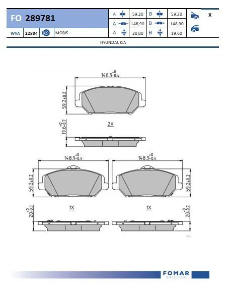 Brake Pad Set, disc brake